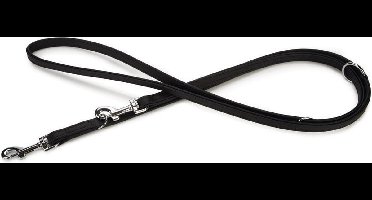 Beeztees Vintage - Hondenriem - Leer - Zwart - 200 cm x 14 mm