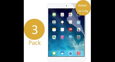 Screenprotector geschikt voor iPad Mini 2019 / 4 - Glas PET Folie - 3 Stuks