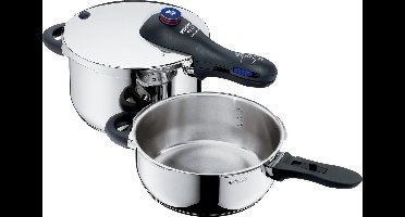 WMF Perfect Plus Snelkookpan, set van 4,5 Liter + 3 Liter
