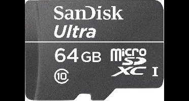 Sandisk Ultra microSD kaart 64 GB 30MB/s