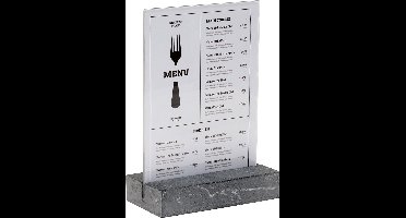 Kaarthouder Luxe Europel - A5 - 14,8 x 21 cm - Polystone - Antraciet