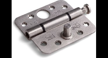 Dulimex Glijlagerscharnier ronde hoeken 3 mm 89x89 mm SKG***® RVS geborsteld