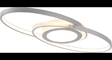 Trio Leuchten axy - Plafondlamp - 3 lichts - L 570 mm - Staal