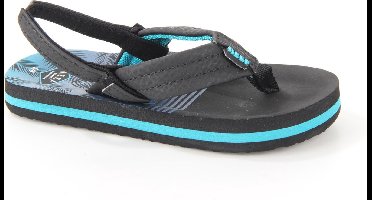 Reef Little Ahi Jongens Slippers - Aqua Palms - Maat 23/24