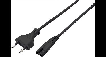 Sygonix SY-5043508 Stroom Netkabel Zwart 5.00 m