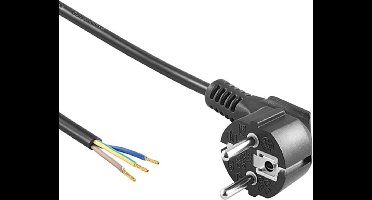 Voedingskabel - 220V - 3 Aderig - 1.5 Meter - Zwart