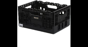 WICKED Smart Crate zwart met zwarte grepen (recycled plastic)