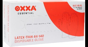 M-Safe latex onderzoekshandschoenen 4140 naturel maat S/7