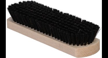 Schoenborstel - Uitpoetsborstel - Oppoetsborstel met Varkenshaar - Zwart