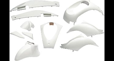 EDGE Scherm/Plaatset Sym Mio 10 Delig Wit-Metallic kappenset