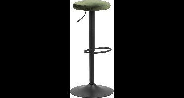 2x Sohome Barkruk Lennis Velvet (zithoogte 62-82cm) - Forest Green