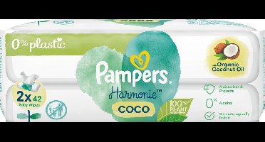 Pampers billendoekjes Harmonie Coconut (2x42 St), 84 St