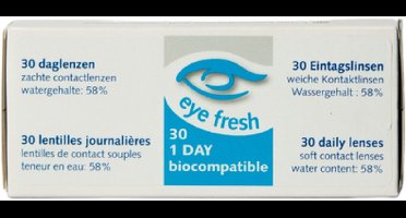 Eye Fresh zachte daglenzen -3,25 - 30 stuks
