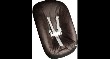 #84 newborn hoes, Chocolade bruin suéde look, Stokke Tripp Trapp. Ook geschikt voor Kidsmill Up.