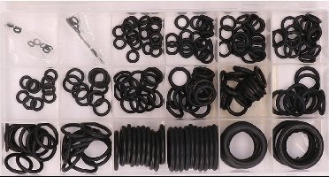 Benson O-ringen - 225x delig - rubberen ringen - afsluitringen
