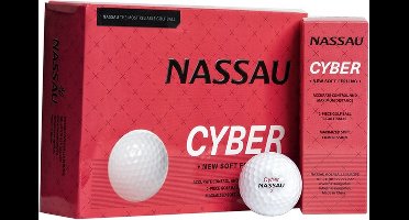 Nassau Cyber - Golfballen - 12 stuks - Wit