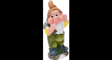 Tuinkabouters met bruine muts 30 cm - Tuindecoratie tuinbeelden kabouters