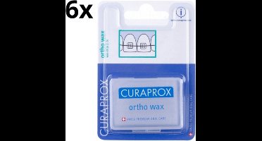 6x Curaprox Ortho Wax on Braces - 7 stuks - Voordeelverpakking