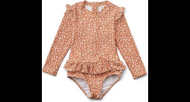 Liewood - Badpak Sille met Lange Mouwen - UPF50 Bescherming - Badpakken - Mini Leo Tuscany Rose 86-92