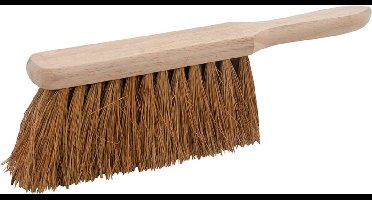 Silverline Handveger - Zachte kokos haren - Houten handvat - 300 mm - Traditioneel ontwerp