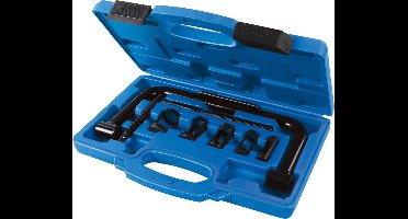 Silverline Klepveer montageset - koolstofstaal - 16 tot 30 mm - 10-delig - met opbergkoffer