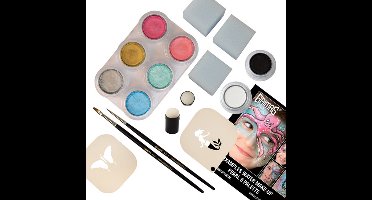 Grimas - Startpaket - 6 Palette set - Water Make-up - Pearl