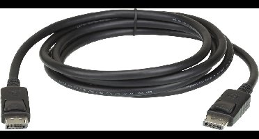 ATEN 2L-7D03DP-1 DisplayPort 1.4-kabel, zwart, 3 m