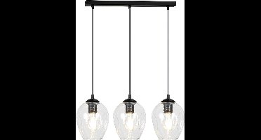 Ledl ISTAR 3 Hanglamp Zwart / Transparant