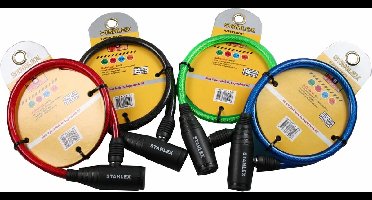 Stahlex Multifunctioneel kabelslot - Ø 8 mm x 650 mm - Diverse kleuren - Inclusief 2 sleutels