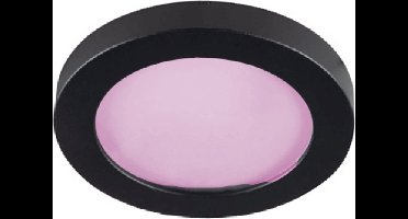 IP44 Inbouwspot Vira met Philips HUE White and Color - spotje - Zwart - rond - voor badkamer / overkapping / buiten - IP44 - GU10 - Buitendiameter: 80MM - boorgat: 60-73MM - min. Inbouwdiepte: 60MM