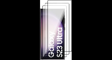 Screenprotector geschikt voor Samsung Galaxy S23 Ultra - PET Glasfolie Beschermglas Screen Protector - 3 Stuks
