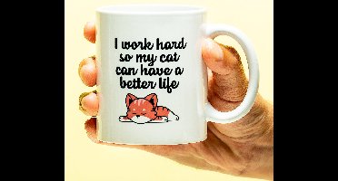 Mok I Work Hard van Ditverzinjeniet.nl