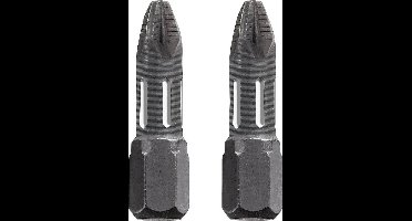 KWB schroefbit PZ 1 - Pozidriv 1 - Torsion - Lengte 25 mm - 1/4" schacht - 122101 - 2 stuks