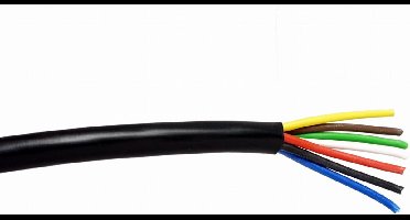 Trailerkabel - 6 x 1,0 + 1 x 1,5mm² - Per meter