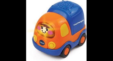 Rijden en leren met de Toet Toet Auto's van VTech! Druk op de knipperende gezichttoets om geluidseffecten, vrolijke zinnetjes en gezongen liedjes te horen.