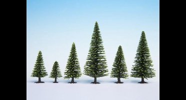 NOCH Hobby 32825 Set bomen Spar 35 tot 90 mm Donkergroen 25 stuk(s)