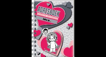 Adresboek Liefde is... - 21,5x16 cm - Roze