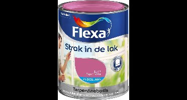 Flexa Strak In De Lak Zijdeglans - Signaalroze - 0,75 liter