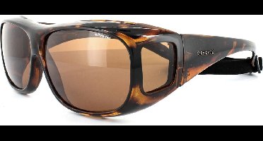 Polariserende Polaroid®  XL Overzetzonnebril Bruin Zonnebril Unisex Polariserend