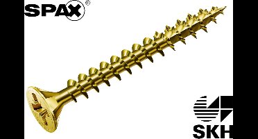 Spax Spaanplaatschroef Geel PK 4.0 x 40 - 200 stuks