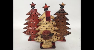 Kerstboom - Kerst Decoratie oud ijzer H40cm