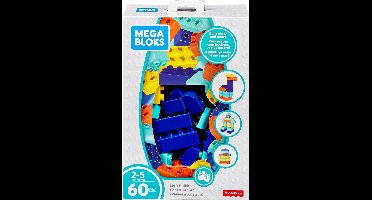 Mega Bloks First Builders  Mini Jumbo Box 60 Blokken - Constructiespeelgoed