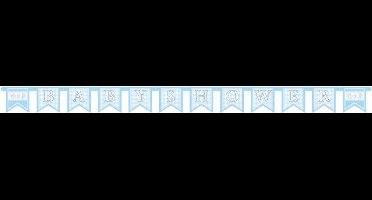 Haza Original Letterslingers Babyshower Jongen Blauw 6 Meter