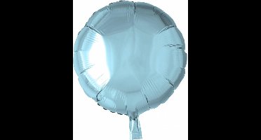 Folie ballon rond lichtblauw 46 cm