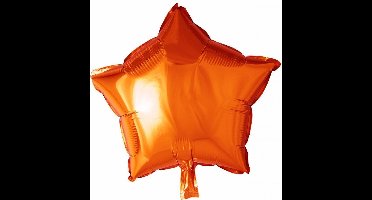 Helium Ballon Ster Oranje 46cm leeg