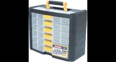 1x Plastiken Tower Sorteerdoos 90001 6 Laden organizer titanium