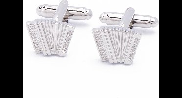 Manchetknopen - Accordeon Zilver