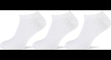 Pierre Cardin - Sneakersokken - Wit - Heren - maat 43-46 - per 3 verpakt