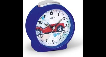 Leuke kinder wekker blauw met race auto