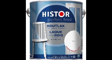 Histor Perfect Finish Houtlak Hoogglans - Krasvast & Slijtvast - Dekkend - 2.5L - White - Wit